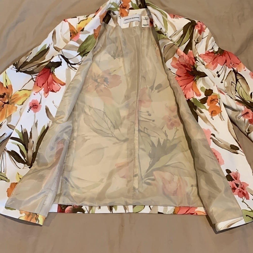 NWOT - Alfred Dunner Buttonless Floral Blazer Size 12 - NWOT - Picture 13 of 16